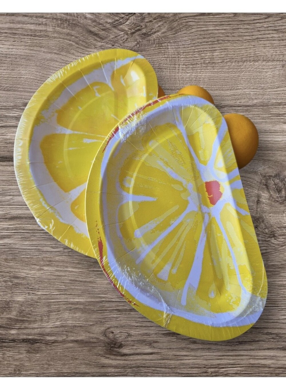 Yellow Lemon Slice Party Supplies 2 Separate Packs Paper Plates